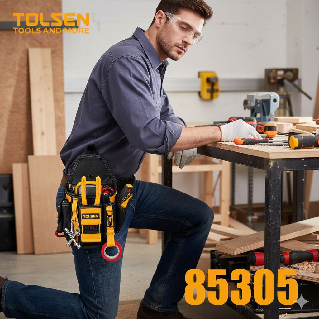 Sacoche à Outils de Ceinture Tolsen 85305 - Organisateur Multi-poches